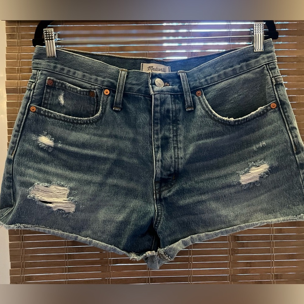 GW 2025 MADEWELL SZ 28 Women’s Denim Cut-Off Shorts - Picture 2 of 11